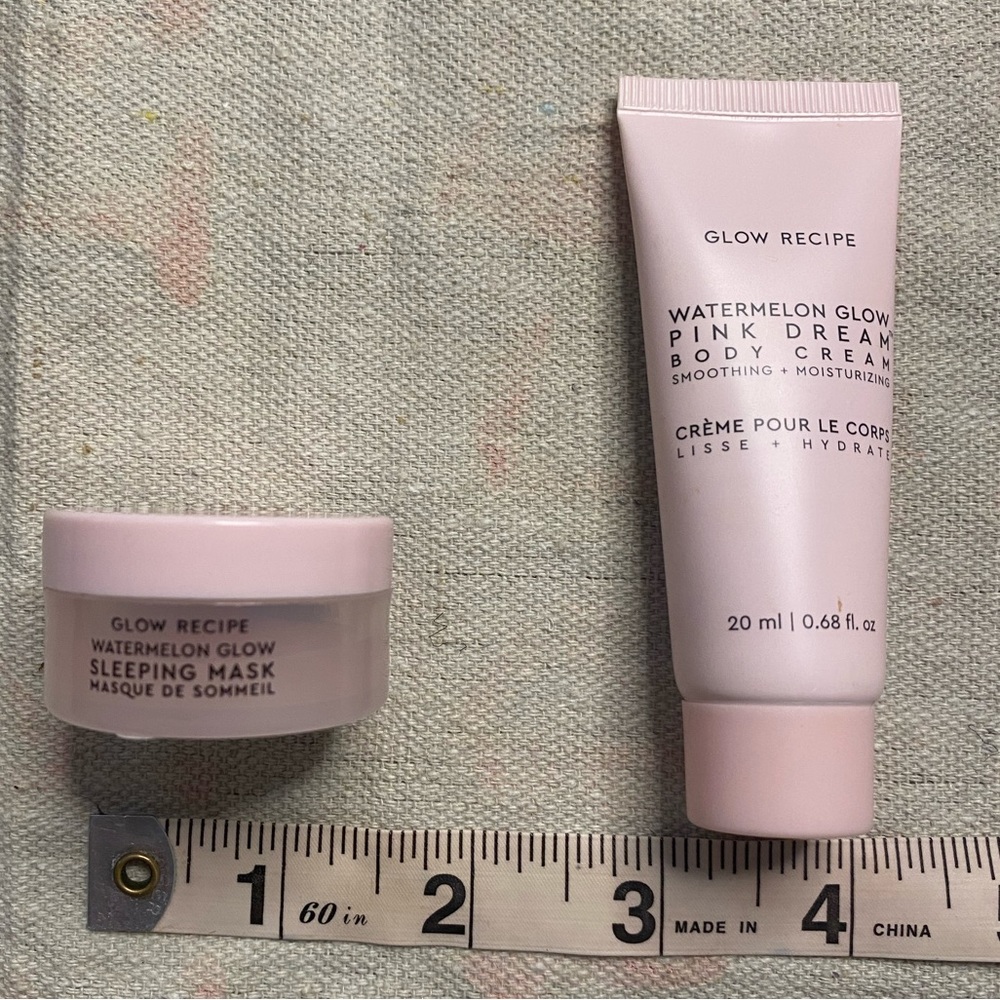 Glow Recipe Watermelon Glow Sleeping Mask And Pink Dream Body Cream Bundle